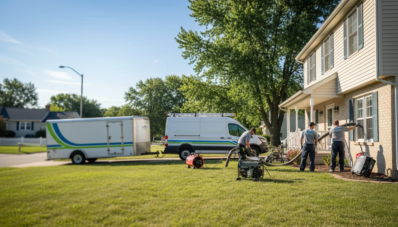 Flooded Basement Restoration And Cleanup With Repair in Sycamore, OH near me
